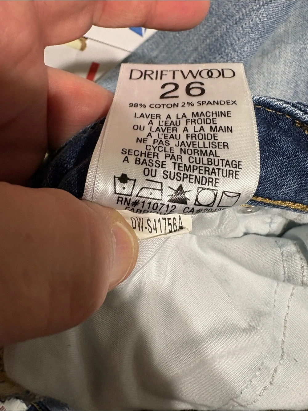 DRIFTWOOD Medium Blue Denim embroidered denim shorts 30x15.5